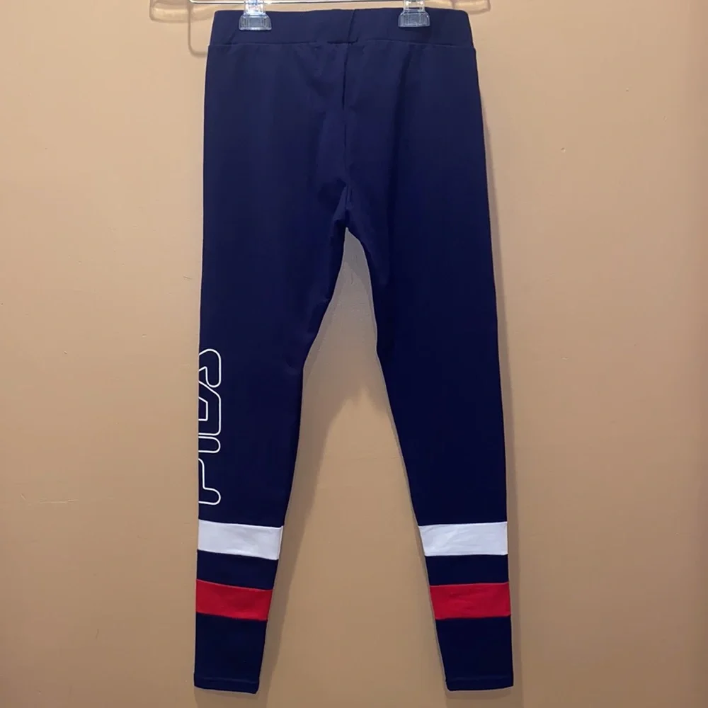 Navy Blue Women's Leggings - Picture 3 of 5